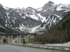 Kurz vor dem Tauern-Tunnel